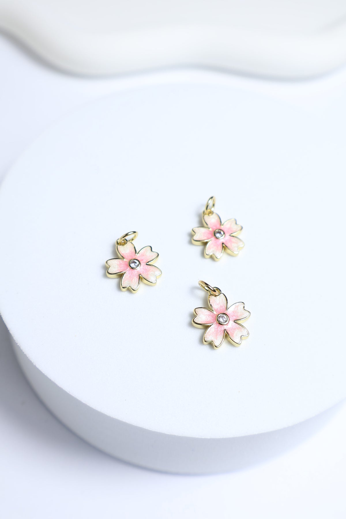 Pink Daisy Charm